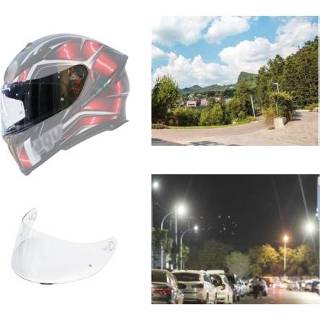 Motorhelm transparant active Vizier Anti-Uv Windscherm Lens Voor AGV K1/K3SV/K5 (Transparant)