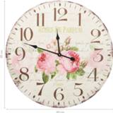 👉 Wandklok active vintage stijl 60 cm bloemen 8720286138014