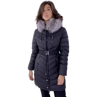 👉 Downjacket vrouwen zwart 7775-600A, Hood - Down jacket