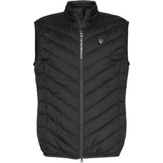 👉 Gilet l male zwart Logo Padded