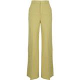 👉 Vrouwen geel Wide Pants