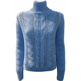 👉 Vrouwen blauw Maglia Strass