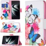 👉 Portemonnee Wonder Series Samsung Galaxy S22+ Hoesje - Vlinders 5712580036793