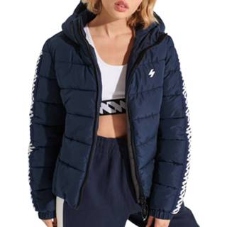 👉 Winterjas XL vrouwen Superdry Hooded Spirit Taped Puffer Dames 5057847322258