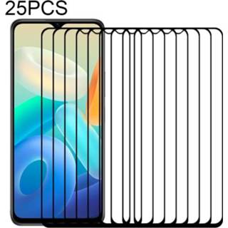 👉 Screenprotector glas active 25 PCS Volledige Lijm Cover Screen Protector Gehard Film Voor Vivo Y76s