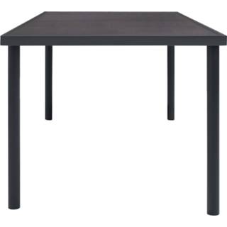 👉 Terrastafel active antracietkleurig staal Tuintafel 190x90x74 cm 8720286146262