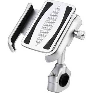 👉 Motorfiet aluminium zilver active BSDDP G0125 Motorfiets Basis Mobiele Telefoon Beugel (zilver)