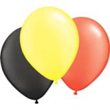 👉 Ballon active zwart rood geel 100 Ballonnen 8712364845587