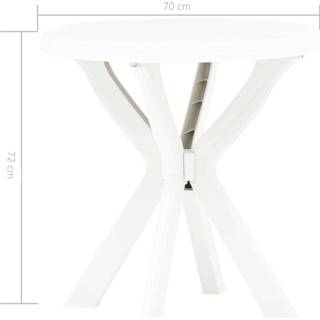 👉 Bistro tafel kunststof active wit Bistrotafel 70 cm 8719883859798