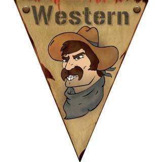 Vlaggenlijn Decoratieve cowboy
