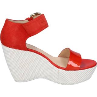 👉 Vrouwen rood Wedges