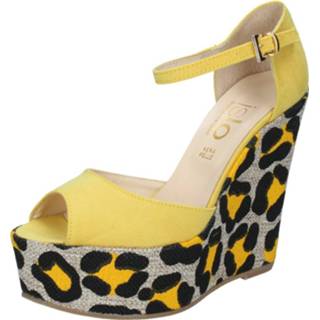 👉 Vrouwen geel Wedges