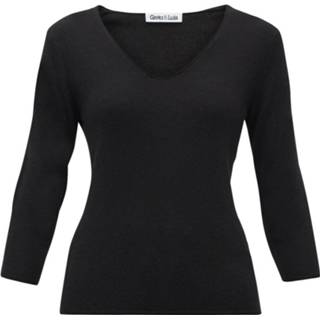 👉 L vrouwen zwart Kaschmirpullover