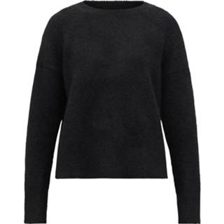 👉 L vrouwen zwart Oversized-Pullover mit Alpaka 1647568805334