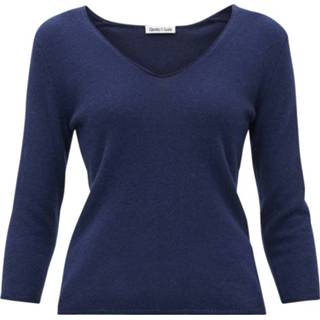 👉 L vrouwen blauw Kaschmirpullover