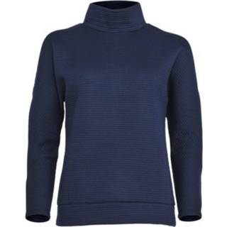 👉 Sweater s vrouwen blauw Open Shoulder Ribbed