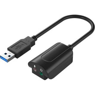 Externe geluidskaart zwart active V219A 7.1 Kanaal Audio Conversion USB (zwart)