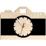 👉 Wandklok zwart active CC027 Home Camera Woonkamer Slaapkamer Decoratie Klok (Zwart)