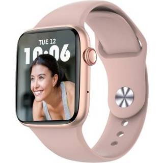 👉 Smartwatch roze active DT7 1,8 inch kleurenscherm smartwatch, IP68 waterdicht, ondersteuning voor Bluetooth-oproep / hartslagmeting bloeddrukbewaking slaapbewaking voorspel de menstruatiecyclus intelligent (roze)