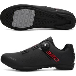 👉 Fiets zwart active L88 Road Riding Power-assisted Hard-Soled Shoes, Grootte: 47 (Rubber-Black)
