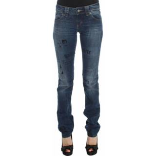 👉 Bootcut jeans W26 W24 vrouwen blauw Slim Fit