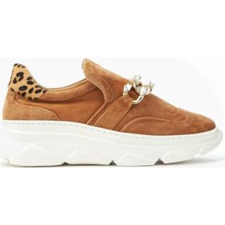 👉 Slip on sneaker vrouwen bruin Lizzy Sneakers