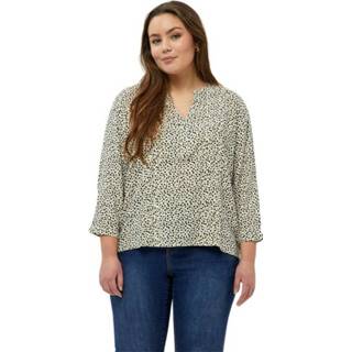 👉 Vrouwen beige Caisa Bluse Curve 1647469184712