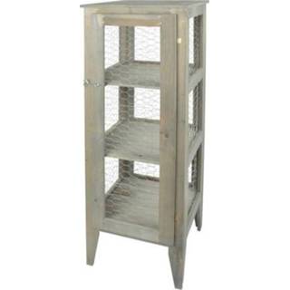 Tuinkast grijs Esschert Design 38,2x38,2x118cm 8714982134111