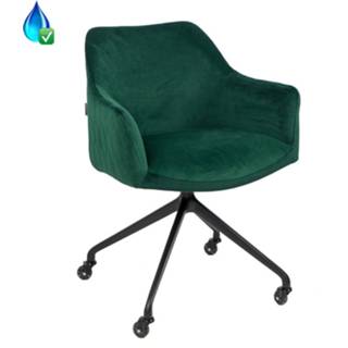 👉 Verg ader stoel active groen Eetkamer - Vergaderstoel Tervo Velvet, 8720526160263