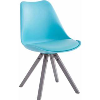 👉 Bezoekersstoel blauw kunstleer active Eetkamer - Sievi Square legs G, 8720526164391