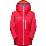 👉 Regenjas m rood vrouwen Mammut - Women's Nordwand Light HS Hooded Jacket maat M, 7613357816069