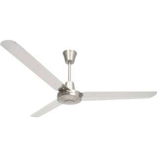 👉 Plafondventilator zilverkleurig metaal Vidaxl 142 Cm 8720286145906