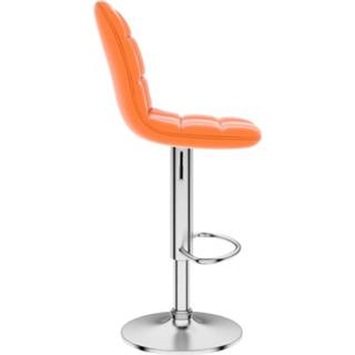 Barkruk kunstleer oranje