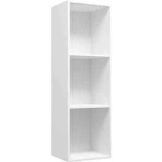 👉 Vidaxl Boekenkast/tv-meubel 36x30x114 Cm Spaanplaat Wit