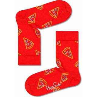 Happy Socks - Kid's Pizza Slice Sock - Multifunctionele sokken maat 7-9 Years, rood