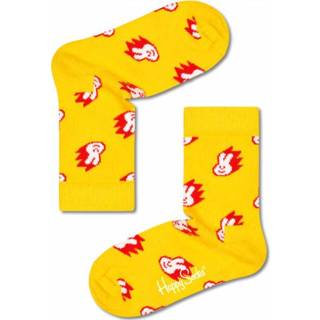 Happy Socks - Kid's Bunny Sock - Multifunctionele sokken maat 0-12 Months, oranje