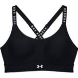 👉 Sport BH vrouwen XL groen grijs Under Armour - Women's UA Infinity Mid Covered Sportbeha maat XL, grijs/groen 195252546922