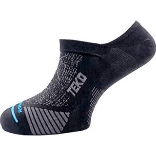 👉 Hard loop sokken uniseks l grijs zwart Teko - Ecorun No Show Ultralight Hardloopsokken maat L, zwart/grijs 5060695151970