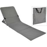 Strandmat grijs PVC active HI stoel opvouwbaar 4034127642351