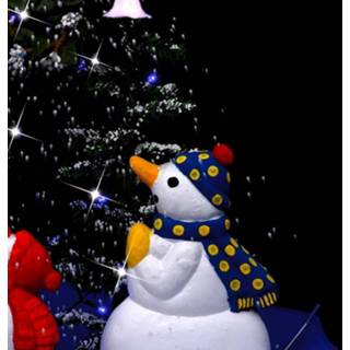 👉 Kerstboom active blauw PVC sneeuwend met paraplubasis 75 cm 8719883994871