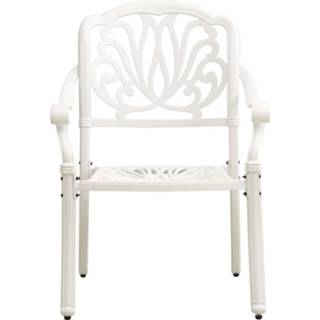 👉 Terrasstoel wit gietaluminium active Tuinstoelen 2 st 8720286205723