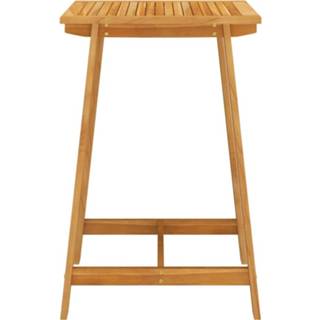 👉 Active acaciahout Tuinbartafel 70x70x104 cm massief 8720286143414