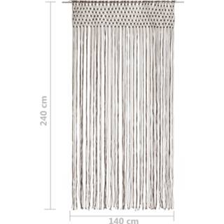 👉 Gordijn katoen active macramé 140x240 cm taupe 8720286180808