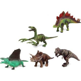 👉 Dinosaurus kinderen Speelgoed dino dieren figuren 5x stuks dinosaurussen