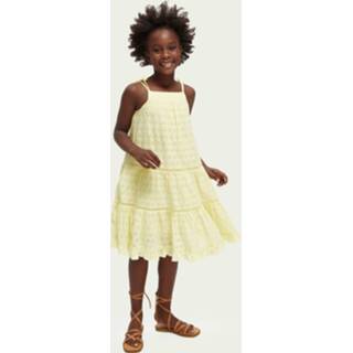 👉 Dress meisjes dresses geel Scotch & Soda Broderie-anglaise organic cotton 8719029845487