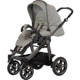 👉 Kinderwagen meisjes grijs kinderen geel platina Hartan Racer GTS met handrem yellow hearts (208) Framekleur 4015538079097