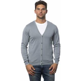 👉 XL male grijs Cardigan