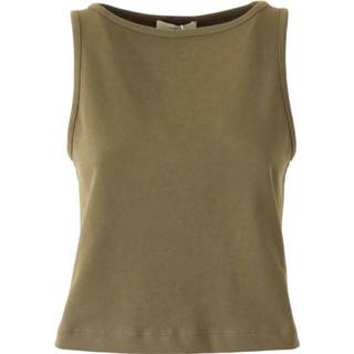 👉 L vrouwen groen Cropped Swing Tank