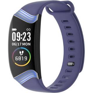 👉 Smartwatch blauw active E20 0,96 inch kleurenscherm smartwatch, IP67 waterdicht, ondersteuning voor oproepherinnering/hartslagbewaking/bloeddrukbewaking/bloedzuurstofbewaking/slaapbewaking (blauw)