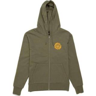 👉 Hoodie m male groen Elevation Zip
